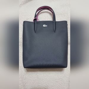 Reversible Blue/ Purple Shoulder Bag with small pouch